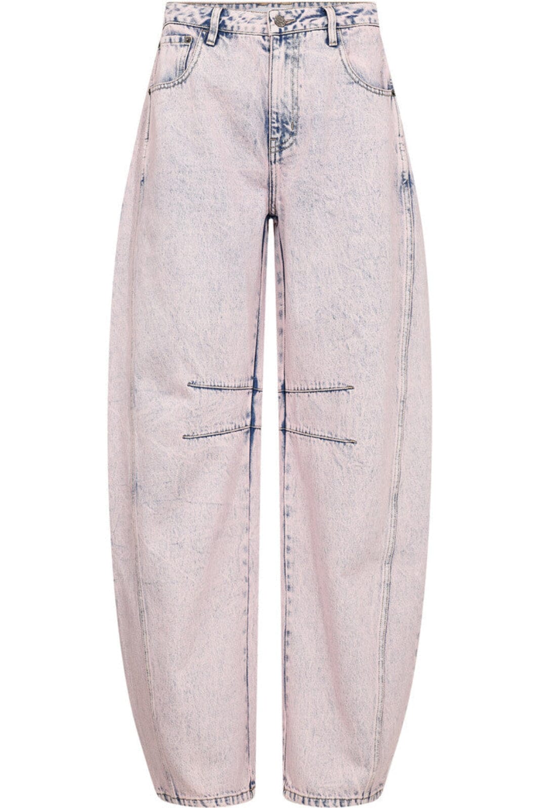 Haute L'Amitié - Drew Barrel Panel Jeans HL10570 - Iced Rose Jeans 