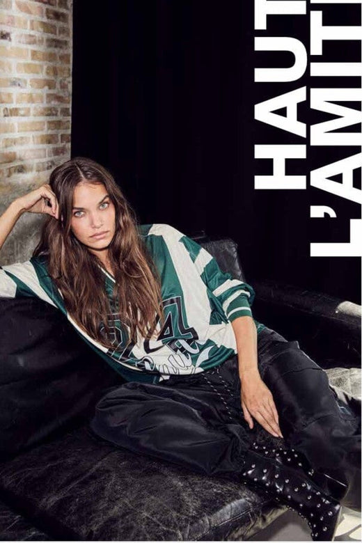 Haute L'Amitié - Haute 24 Stripe Blouse HL10419 - Sporty Green/ Pearl