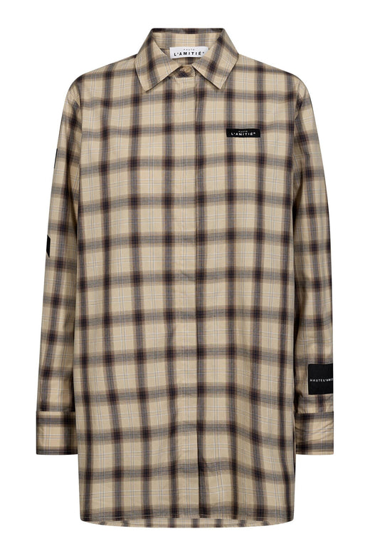 Haute L'Amitié - Idel Button Check Shirt Hl11158 - Beige Check Skjorter 