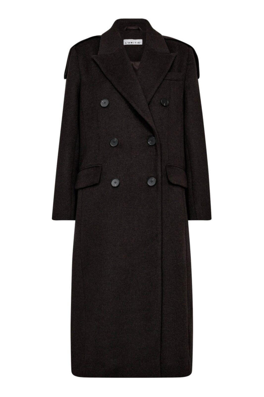 Haute L'Amitié - Lida Tailor Wool Coat HL10204 - Mocca Jakker 