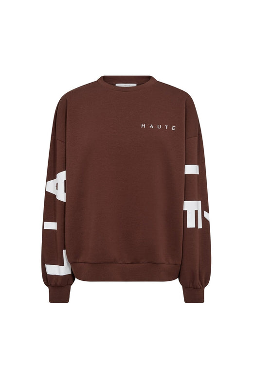 Haute L'Amitié - Maxi Split Logo Sweat HL10413 - Mocca