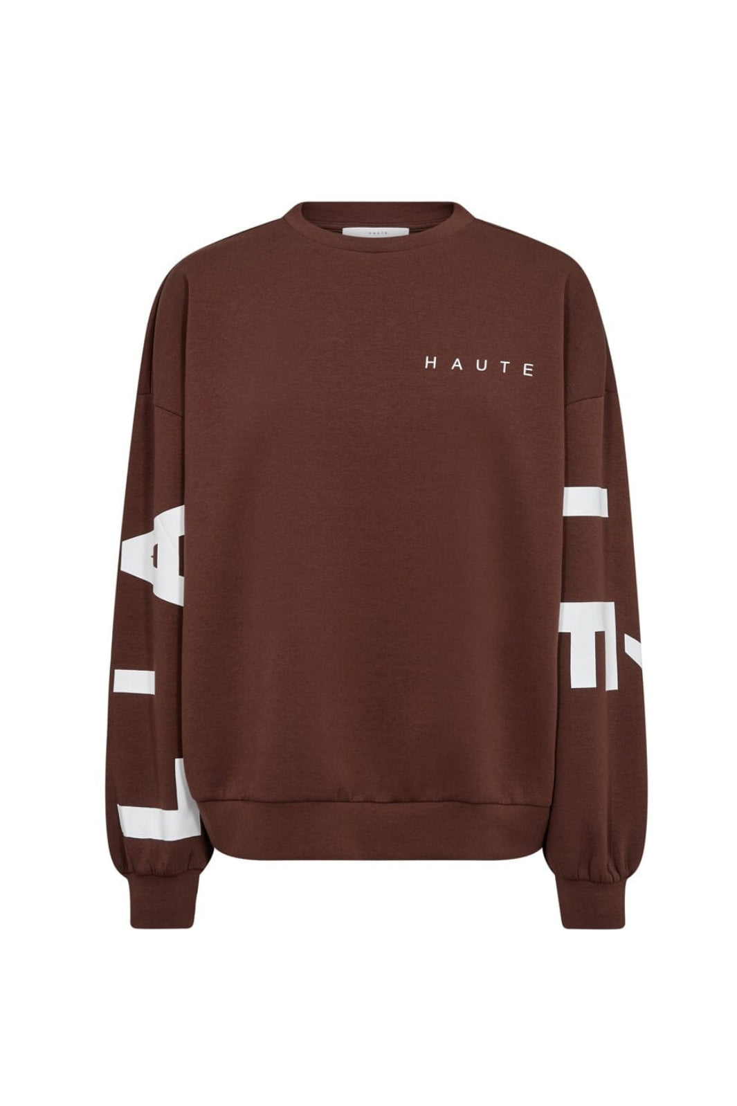 Haute L'Amitié - Maxi Split Logo Sweat HL10413 - Mocca
