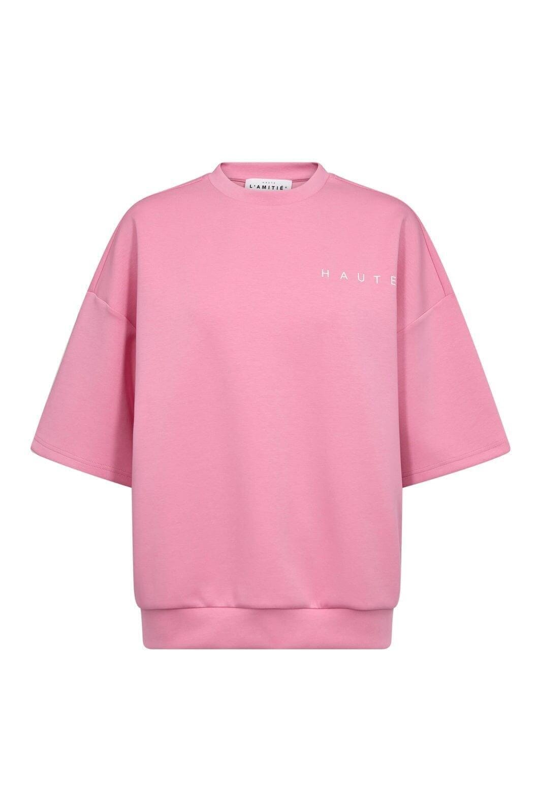 Haute L'Amitié - Maxi Split Ss Logo Sweat HL10461 - Candyfloss