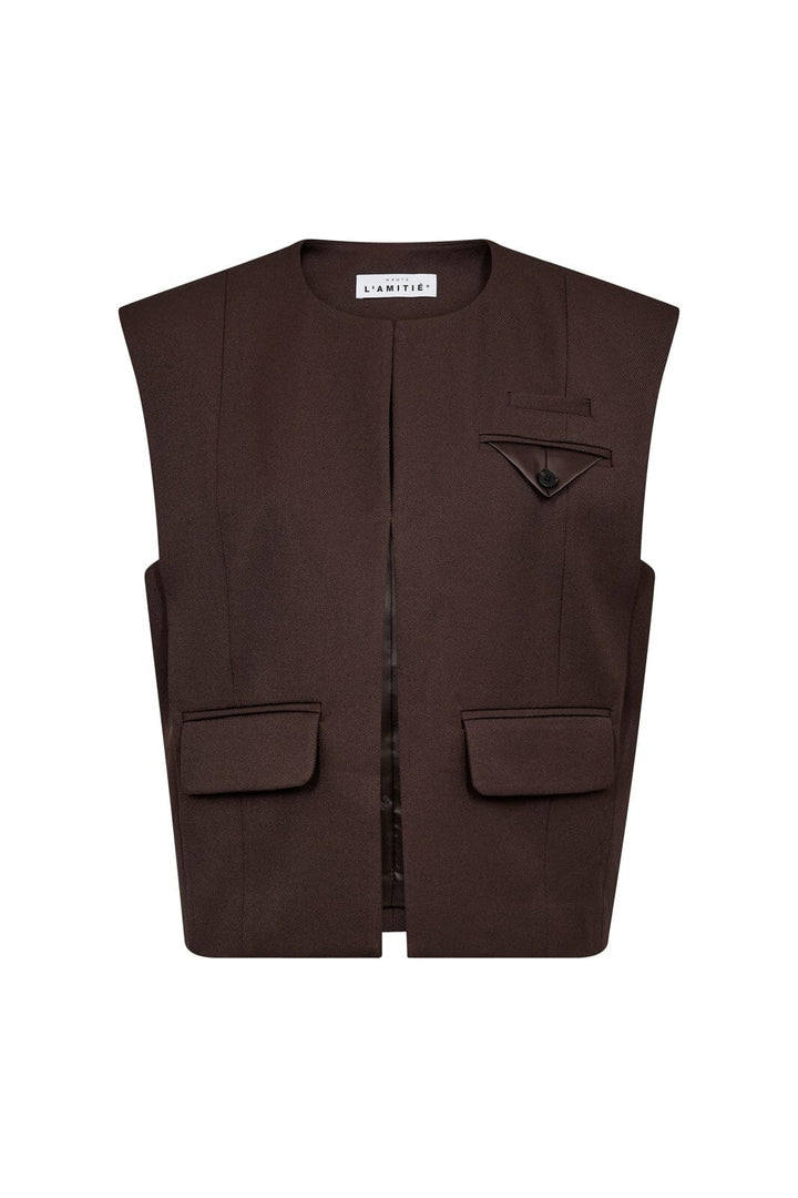 Haute L'Amitié - Premiere Box Waistcoat HL10162 - Mocca