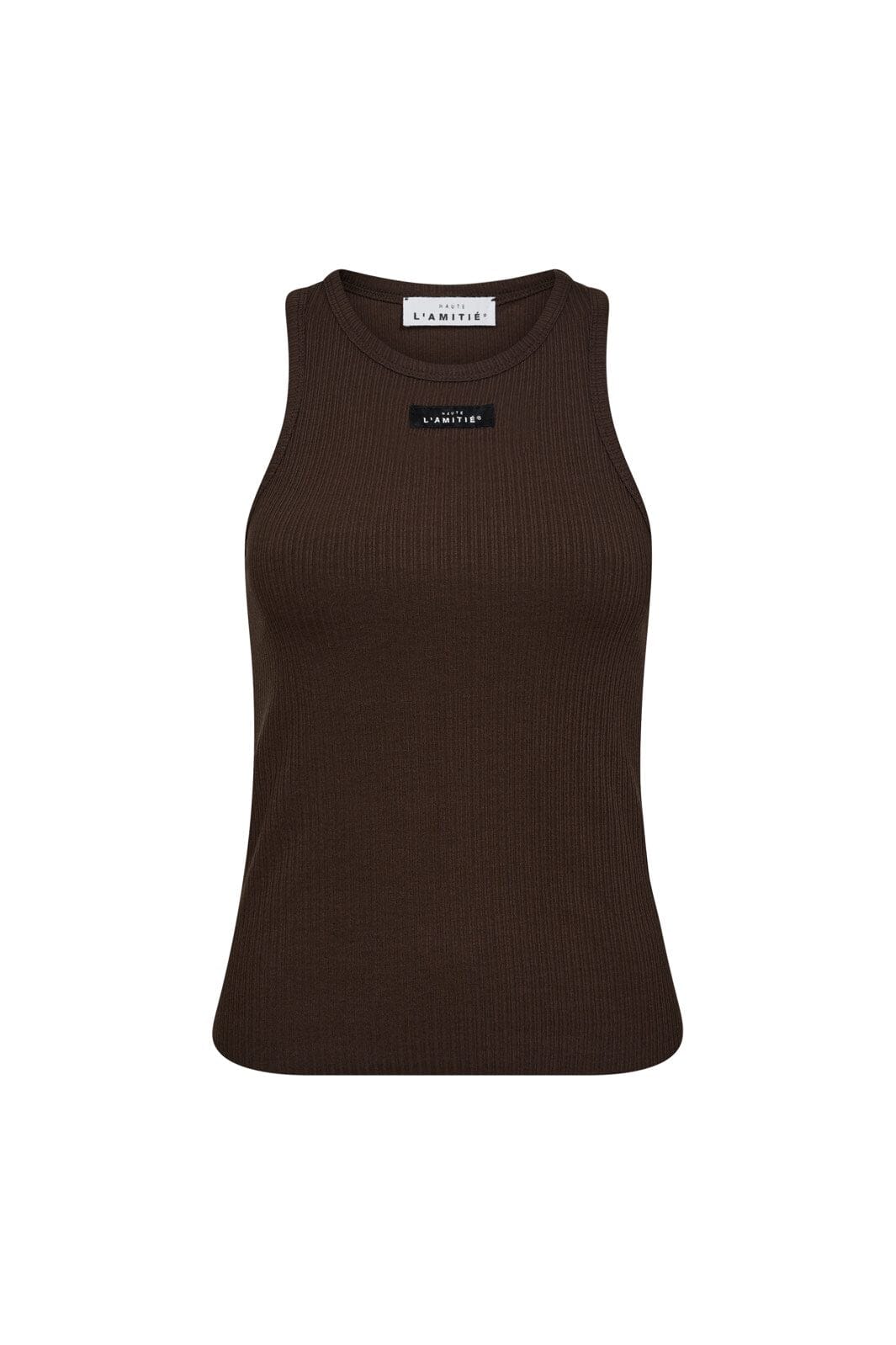 Haute L'Amitié - Rib Badge Tank HL10011 - Mocca