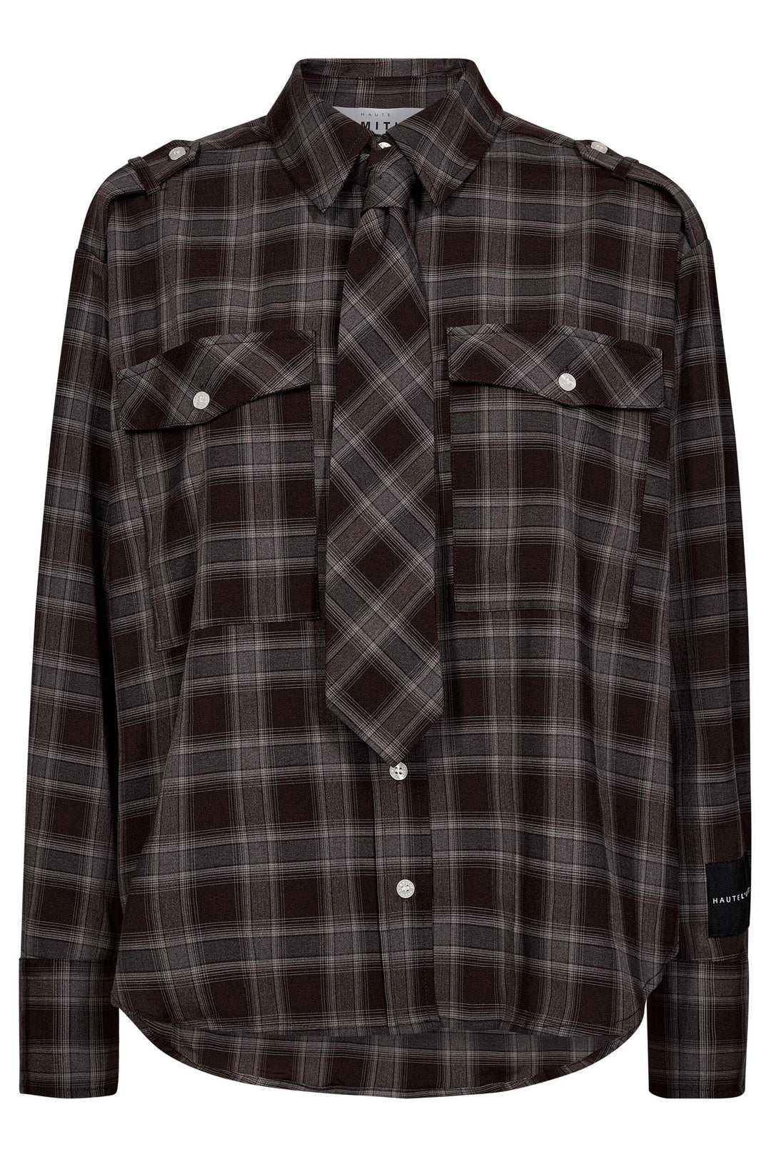 Haute L'Amitié - Robin Tie Check Shirt Hl11175 - Mocca Skjorter 