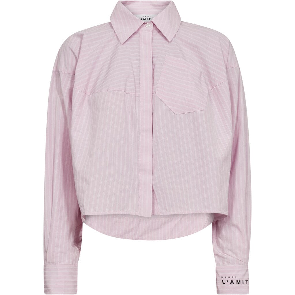 Haute L'Amitié - Sophie Rose Stripe Shirt HL10554 - Iced Rose Skjorter 