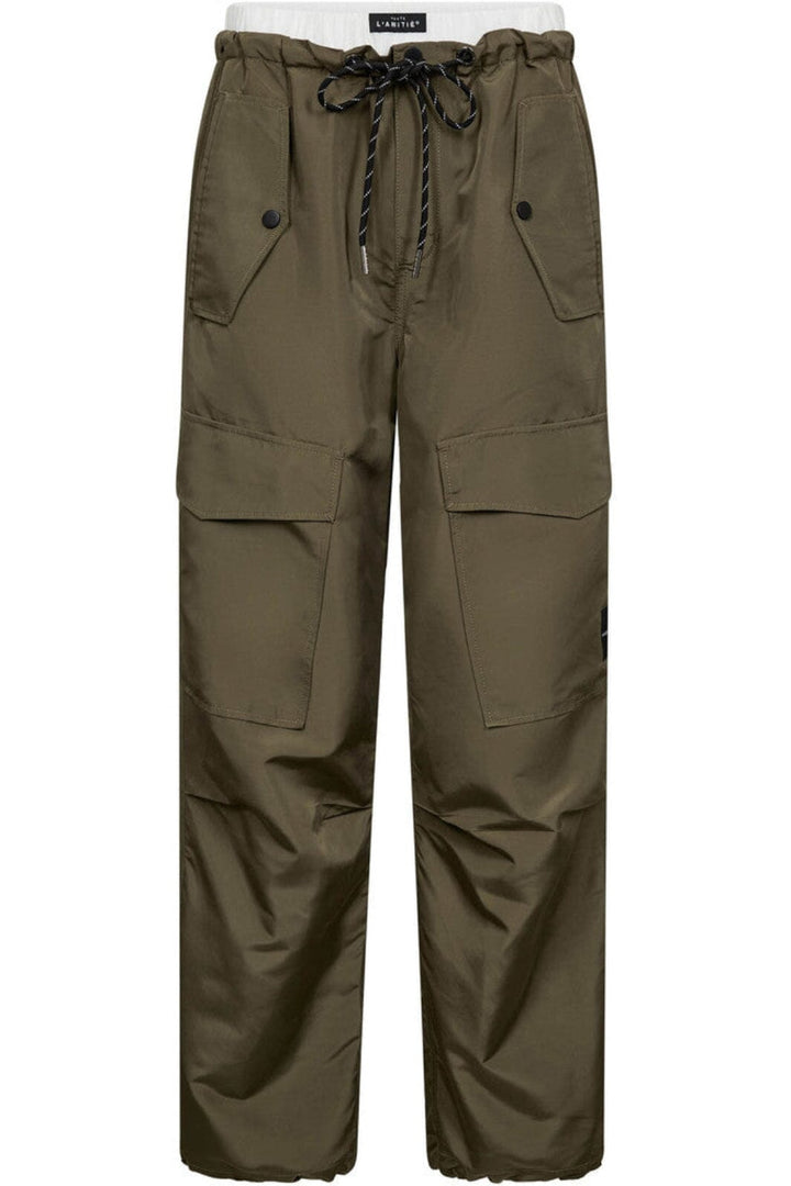 Haute L'Amitié - Thalia Pull On Tall Trouser HL10623 - Army Bukser 