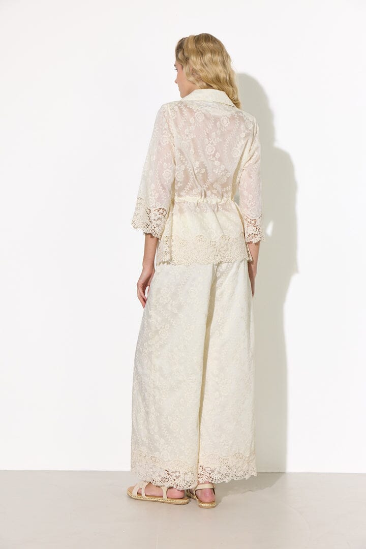 Hunkøn - Patty Lace Trousers 26325 - Cream Bukser 