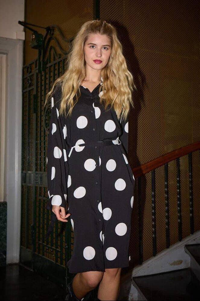 Hunkøn - Vicky Shirtdress 25983 - Big Dots Kjoler 