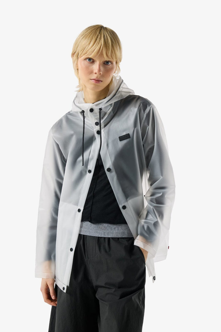 Hunter - Pu Hooded Jacket Haru0001261cm - Clear Matte Regnjakker 