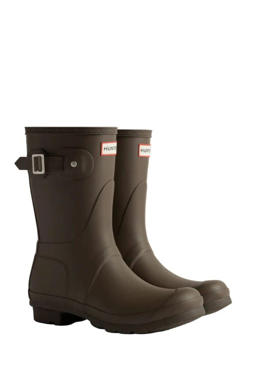 Hunter - Womens Original Short Boot Wfs1000rmacb - Chocolate Brown Gummistøvler 
