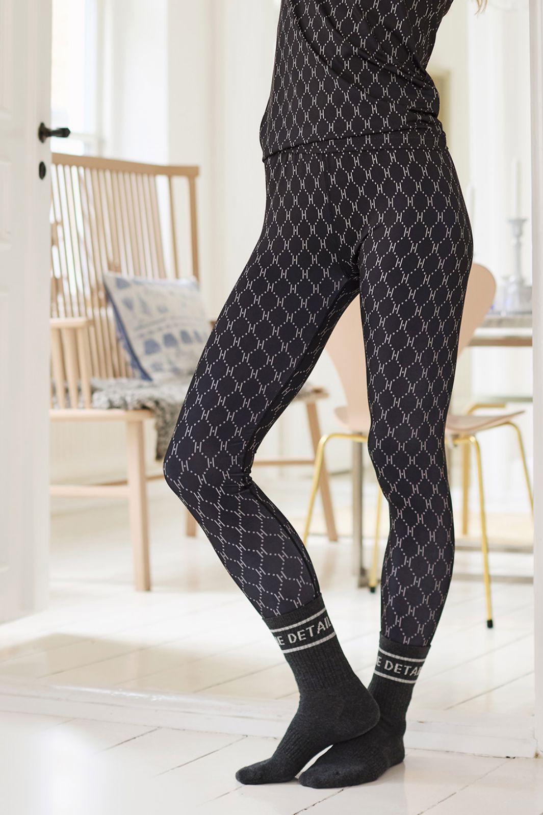 Hype The Detail - Printed Legging 200-21 - 50 - Black Leggings 