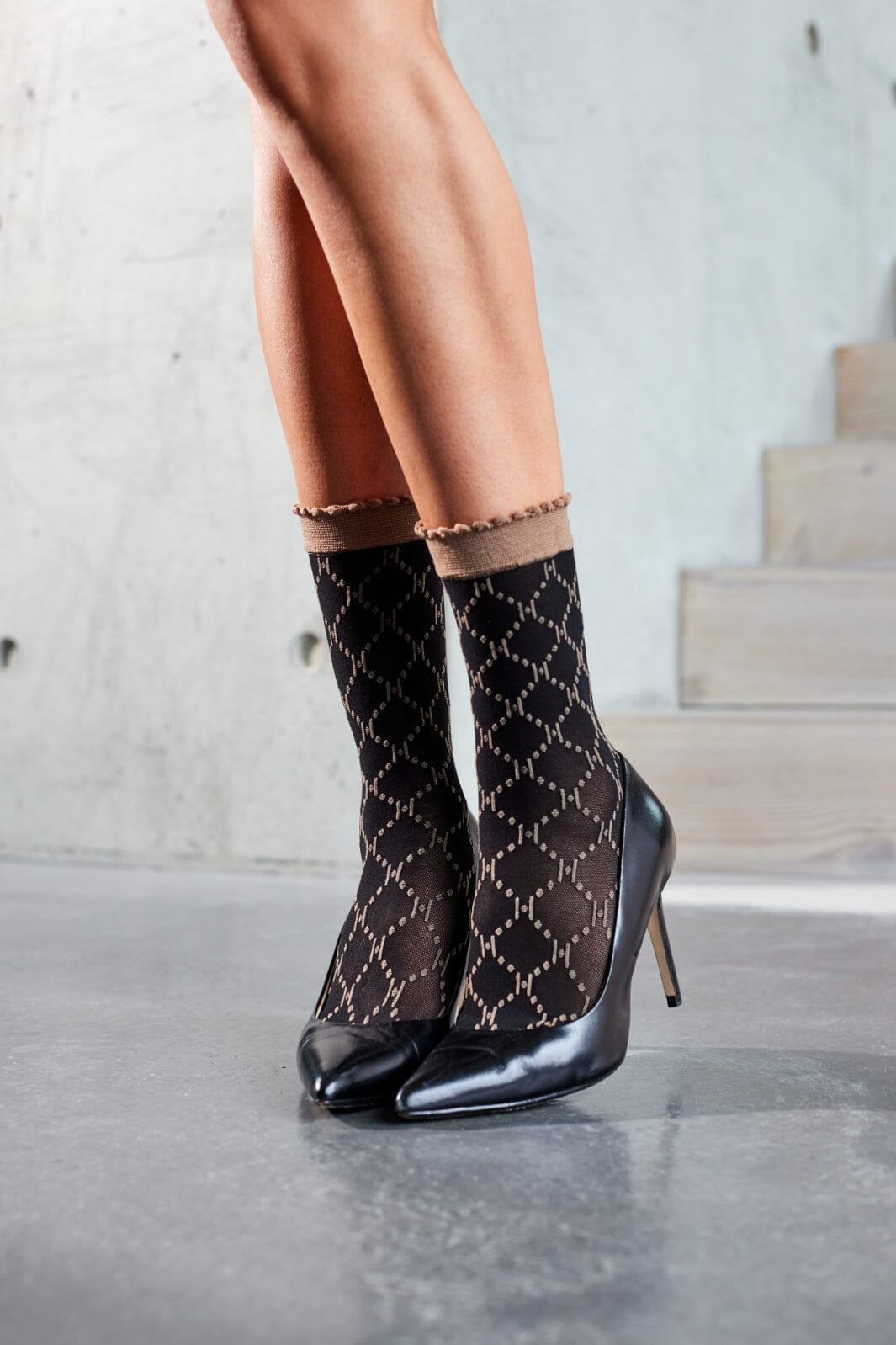 Hype The Detail - Socks Logo 25App - 4352 Brun Strømper 