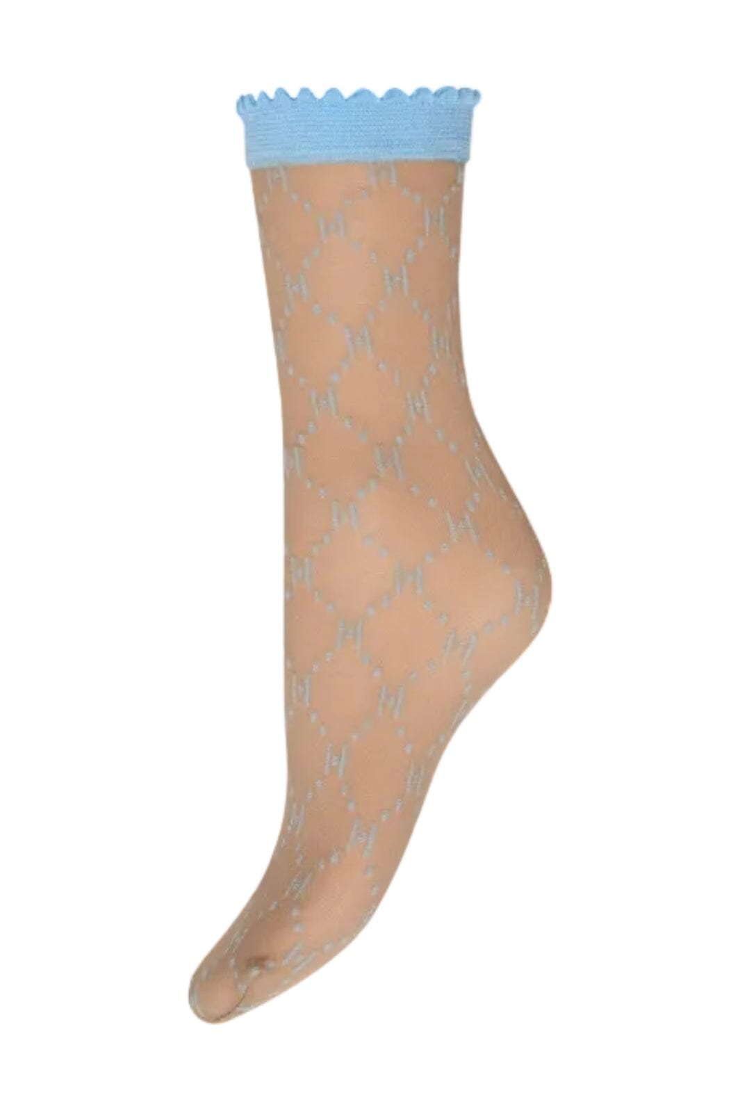 Hype The Detail - Socks Logo 25Den 21113-75 - 5505 - Lyseblå Strømper 
