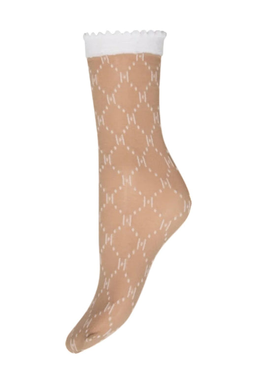 Hype The Detail - Socks Logo 25Den 21113-75 - 9003 - Hvid Strømper 