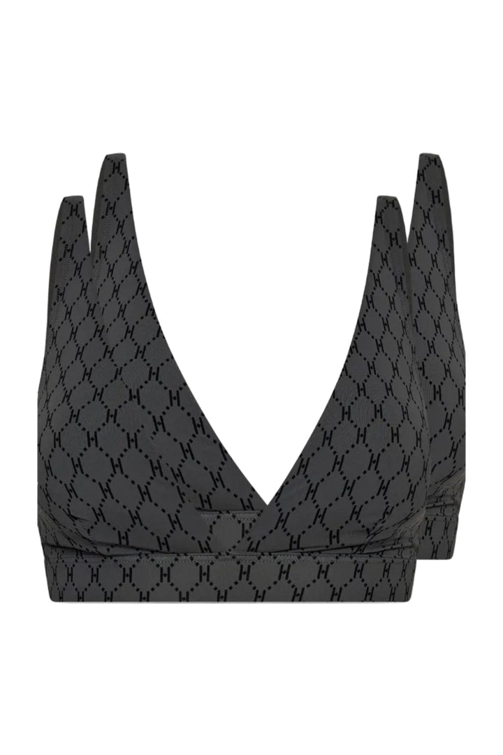 Hype The Detail - Softbra Logo 2Pk 3250-148 - 8 - Grå BH 