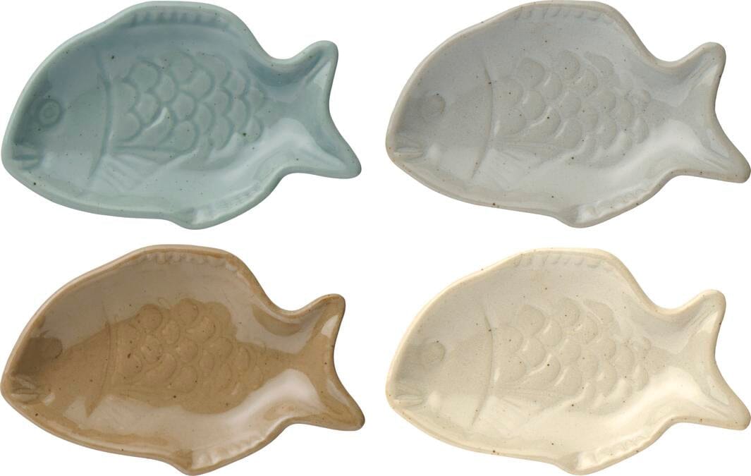 Ib Laursen - Fiskeskål 4 ass - Stentøj - 2457-99