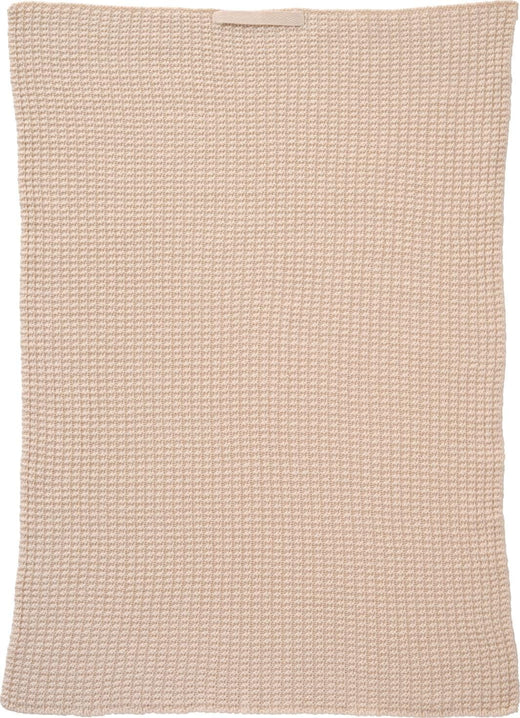 Ib Laursen - Håndklæde butter cream strikket - 100% bomuld, Strik - 66108-82