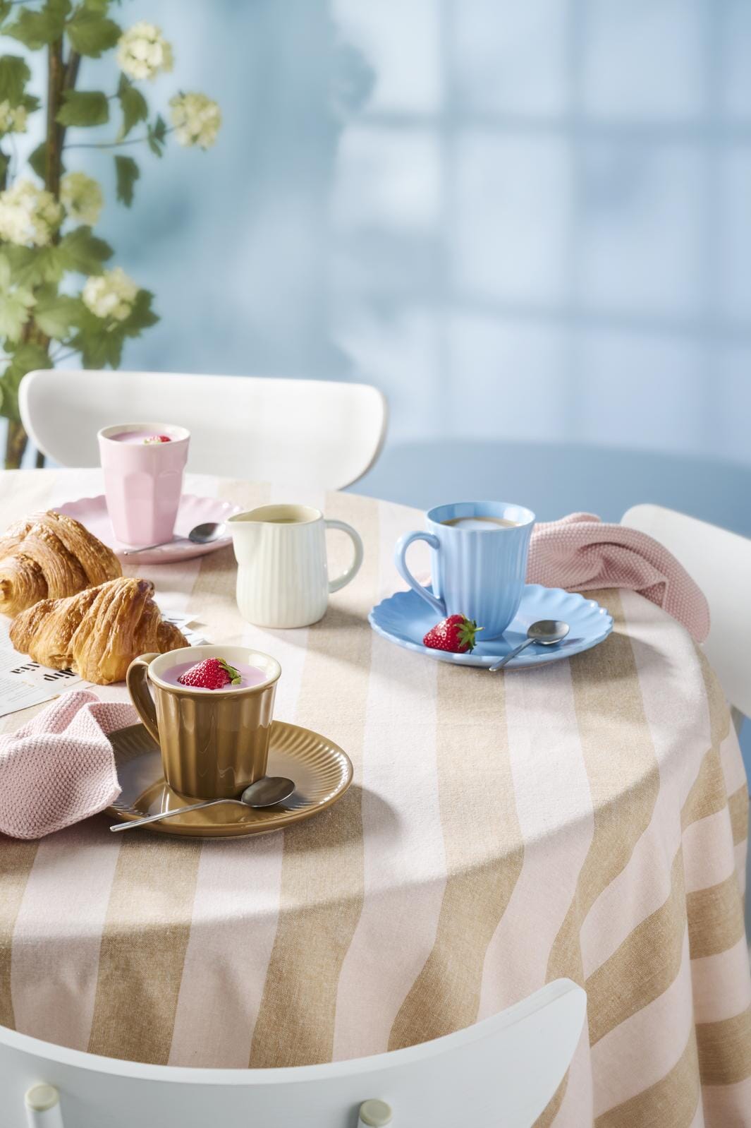 Ib Laursen - Karklud Mynte rose shadow strikket - 100% bomuld, Strik - 6351-43