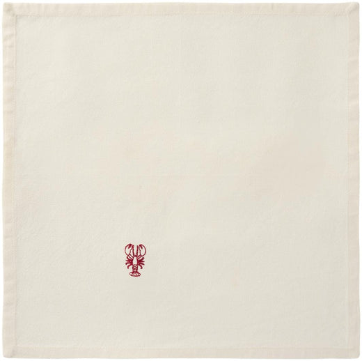 Ib Laursen - Stofserviet Atlantis m/hummer butter cream - Bomuld, Polyester - 63004-82