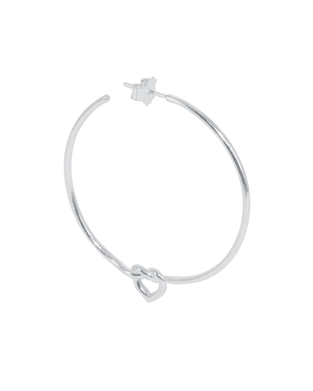Jane Kønig - Big Tied Heart Hoop BTHH-AW25-S - Ørering Øreringe 