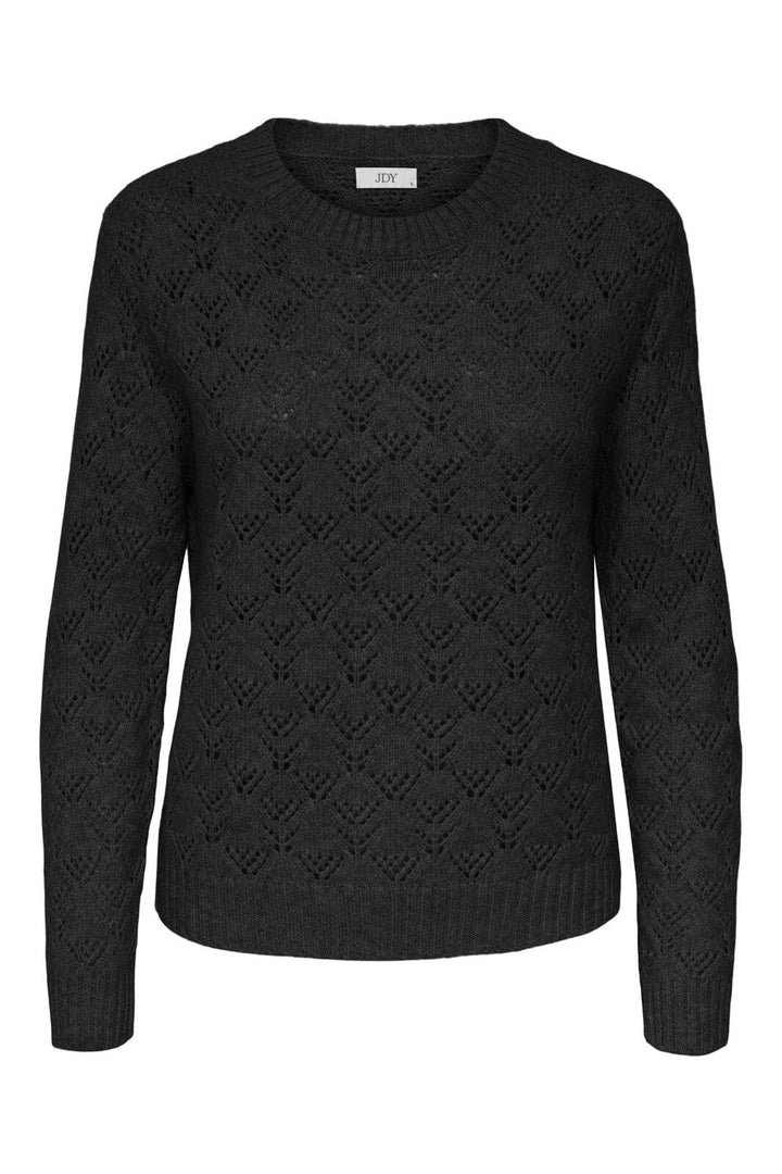 JDY - Jdyamanda Life L/S O-Neck Pullover Knt - 4907203 Black