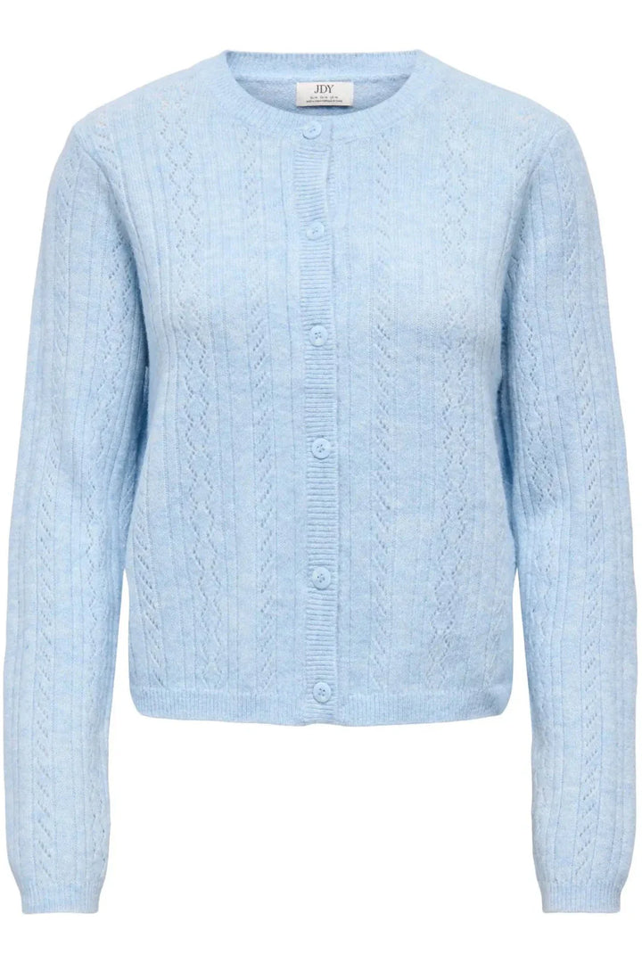 JDY - Jdyapril Life L/S O-Neck Cardigan Knt - 4989000 Cashmere Blue Melange Cardigans 