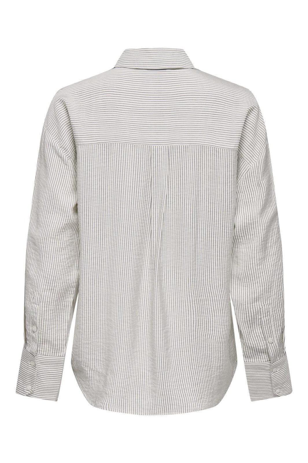 JDY - Jdybarlie Life L/S Shirt Dia - 4905940 Cloud Dancer Black