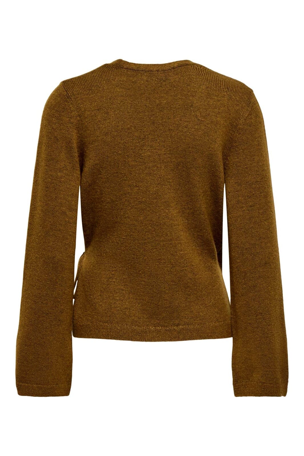 JDY - Jdybecky L/S Wrap Cardigan Knt - 5101793 Bison Melange