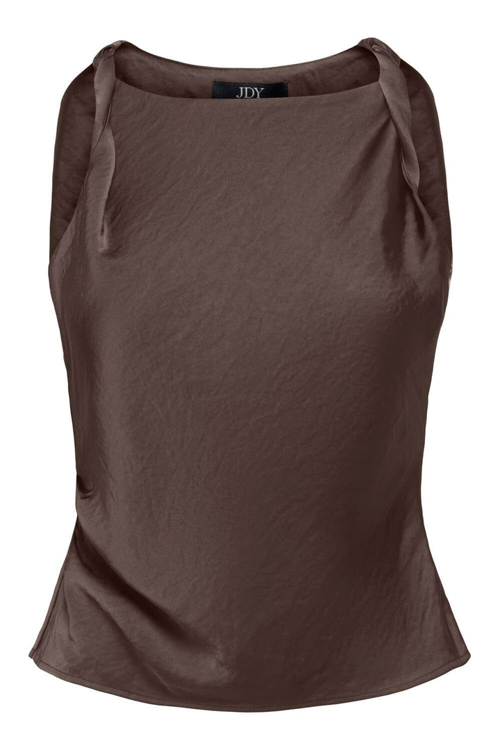 JDY - Jdycordelia Fitted S/L Top - 5172022 Chocolate Brown Toppe 