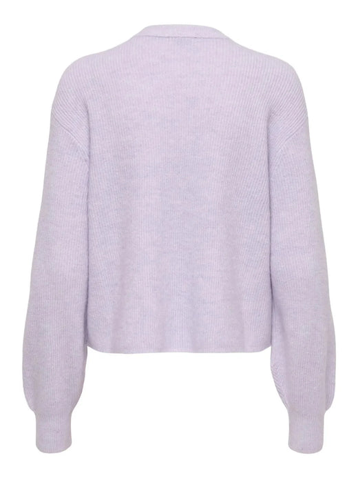 JDY - Jdylumi Life L/S Button Cardiga Knt - 5010966 Pastel Lilac Melange Cardigans 