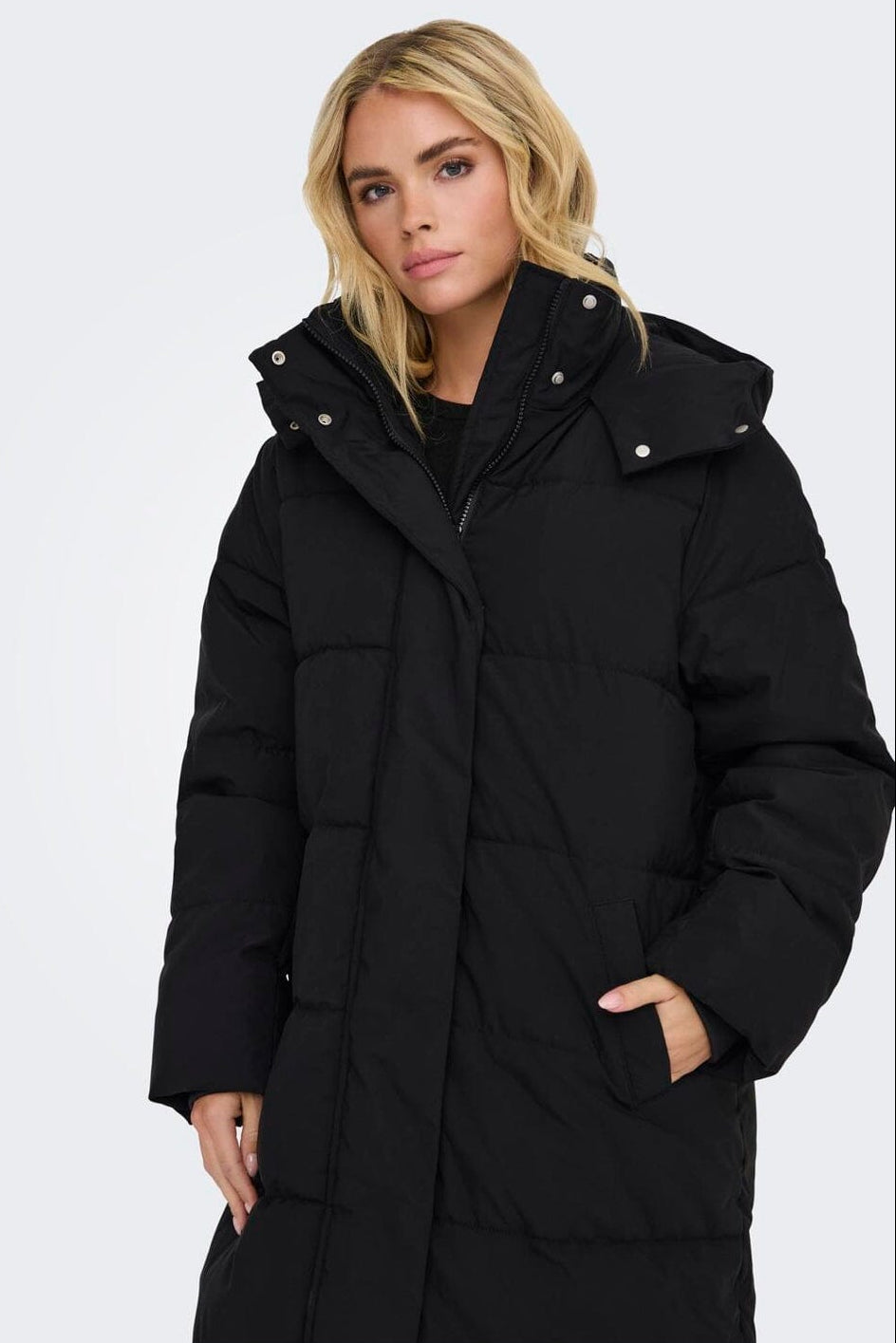 JDY - Jdymaja Long Padded Jacket Yfm - 4734295 Black Dtm Jdy Lining
