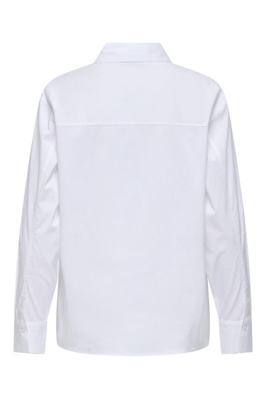JDY - Jdymio L/S Zip Shirt - 4858745 White