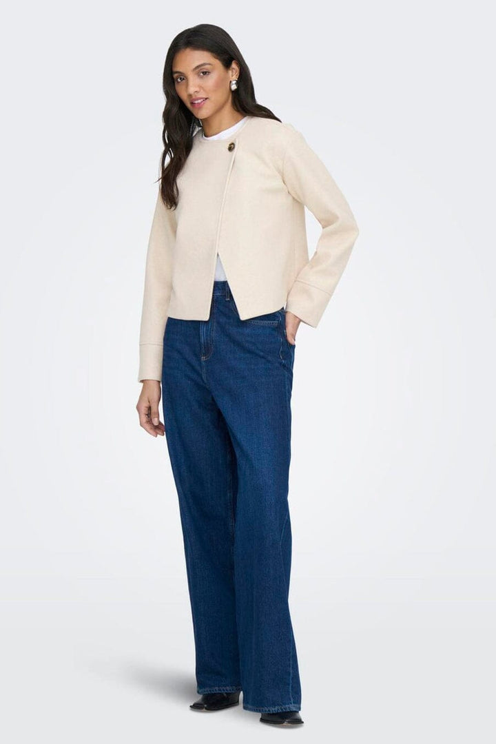 JDY - Jdyrubin Life One Button Jacket Sij - 4905504 Oxford Tan Melange