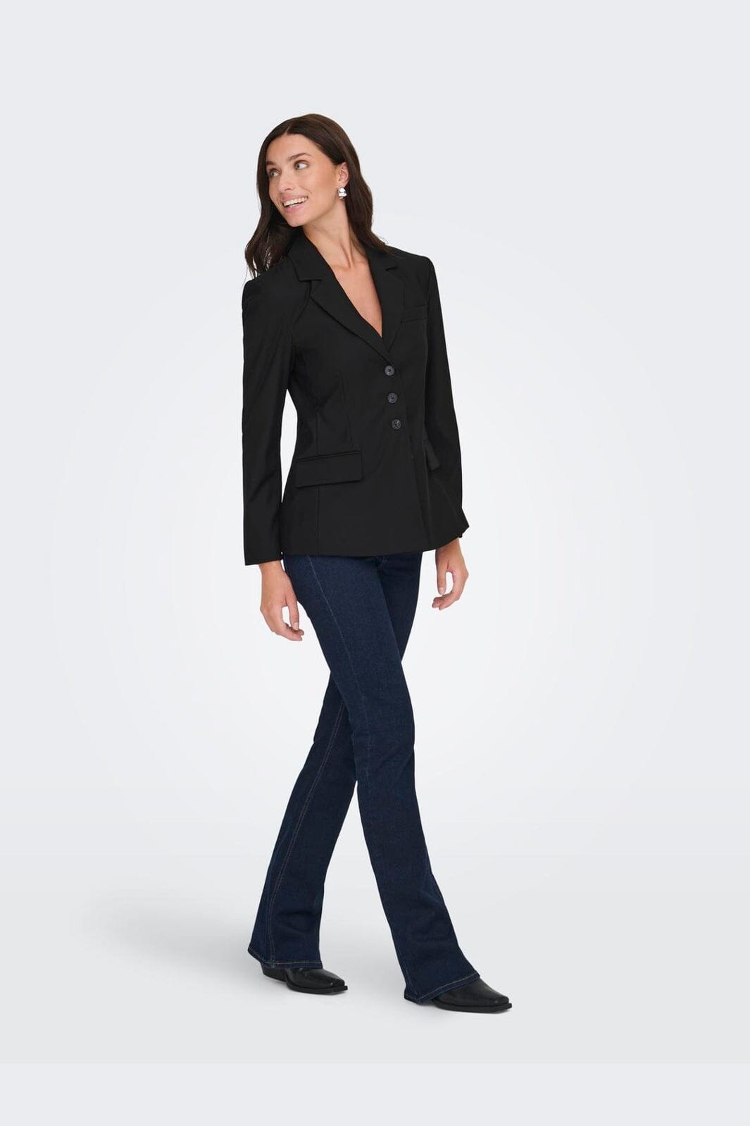 JDY - Jdysadie L/S Fitted Blazer Tlr - 4909864 Black