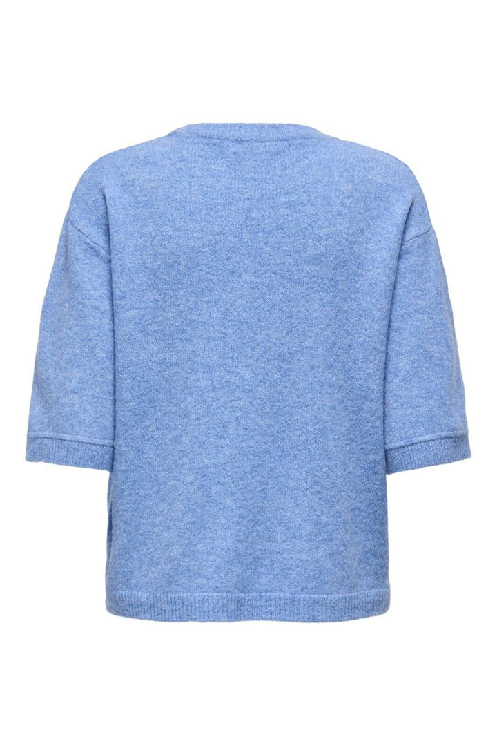 JDY - Jdysonja S/S O-Neck Pullover Knt - 4888620 Provence Melange
