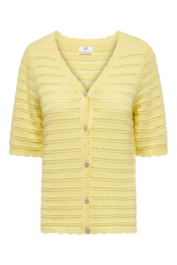 JDY - Jdytanja 2/4 V-Neck Cardigan Knt - 5020381 Double Cream Cardigans 