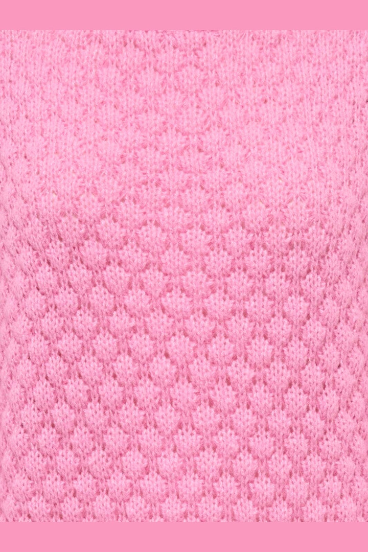 JDY - Jdyvilda L/S Detail Pullover Knt - 5174005 Cyclamen