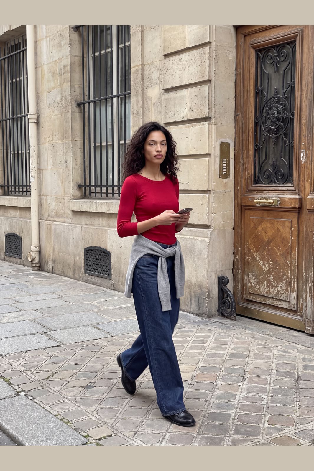 Jjxx - Jxfifi Str 3/4 Boatneck Top - 5144848 Tango Red