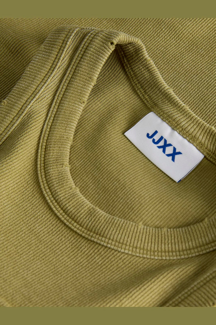 Jjxx - Jxforest Str Sl Patch Rib Top - 4925804 Green Moss