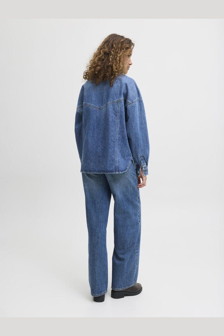 Jjxx - Jxjamila Ls Denim Overshirt R282 Ln - 4825649 Medium Blue Denim
