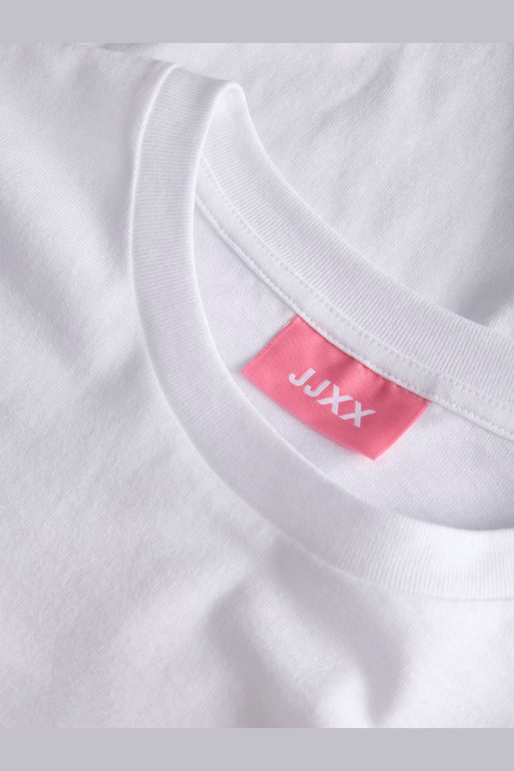Jjxx - Jxmillow Loose Ss Tee Sp226 - 5008868 Bright White Strawberry