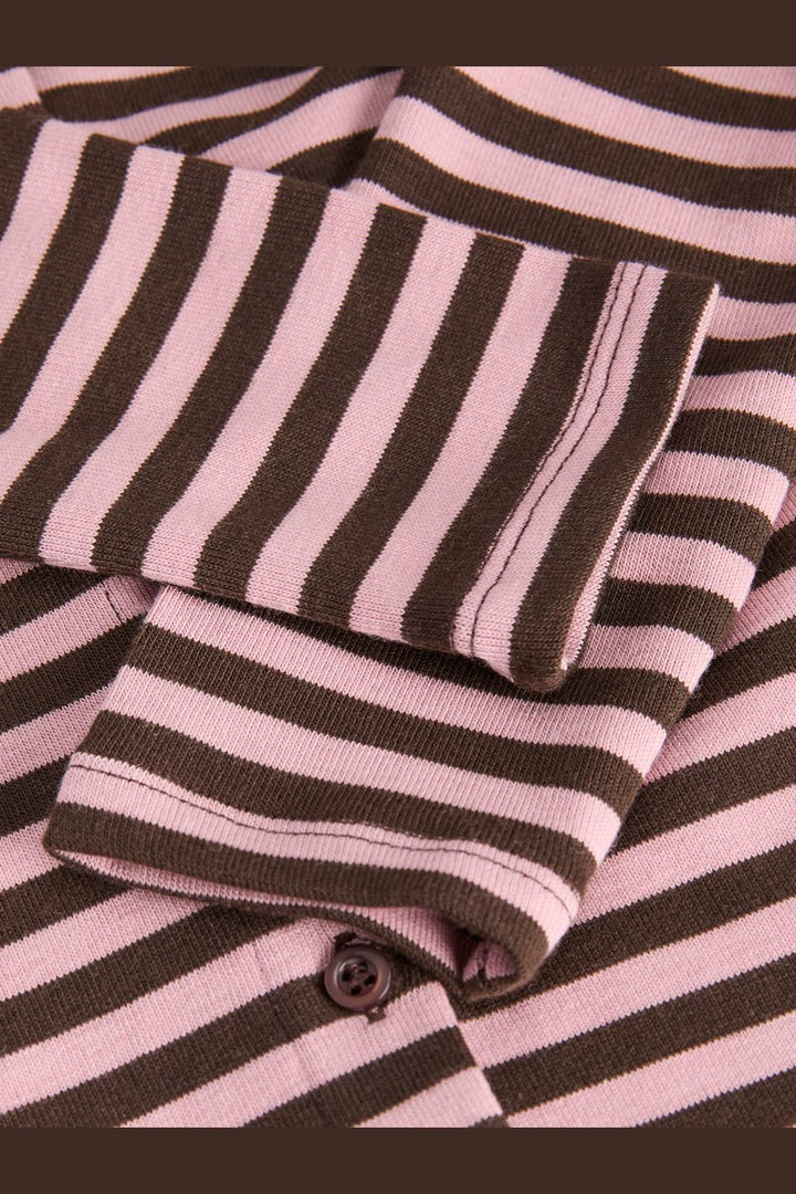 Jjxx - Jxpaula Stripe Ls Cardigan Ln - 5129741 Raindrops On Roses Demitasse