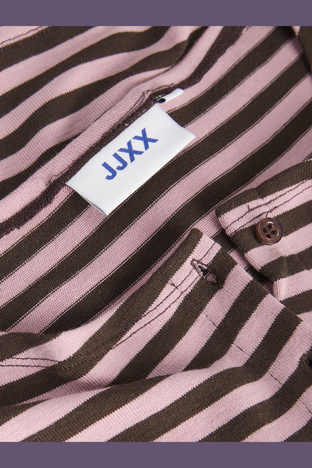 Jjxx - Jxpaula Stripe Ls Cardigan Ln - 5129741 Raindrops On Roses Demitasse