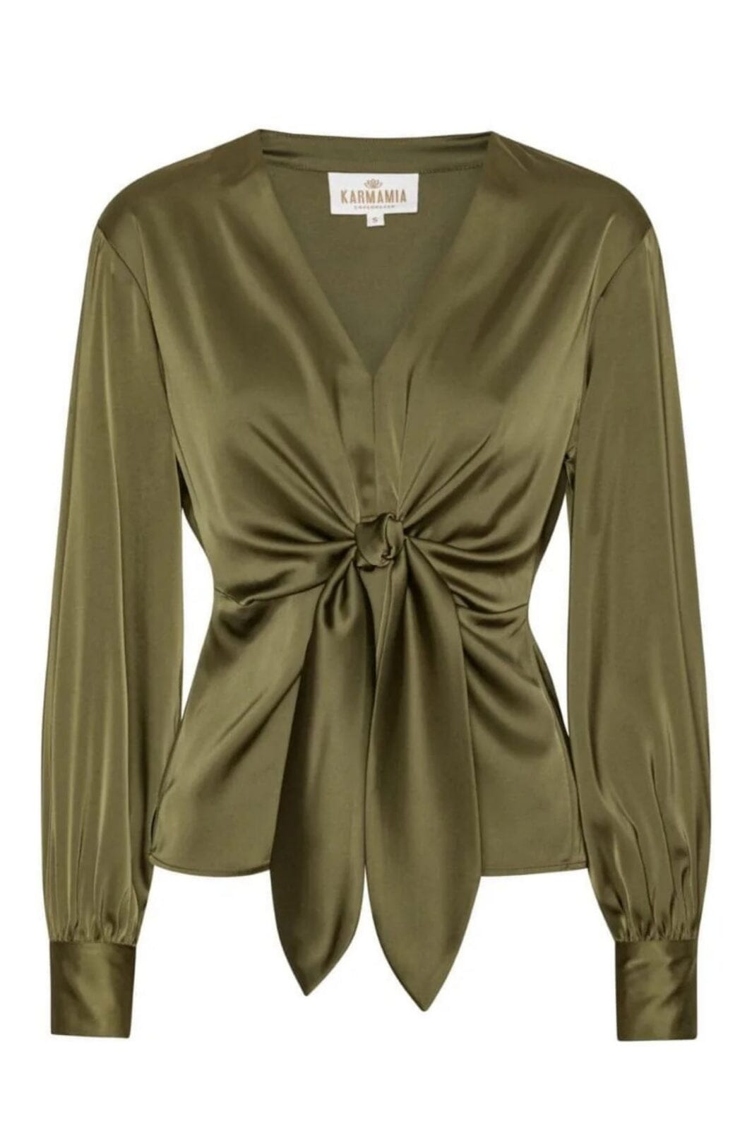 Karmamia - Blair Blouse 2228 - Semi Rich Olive Bluser 
