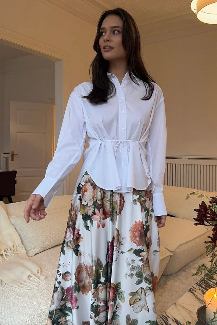 Karmamia - Edie Shirt 2101 - Cloud White Skjorter 