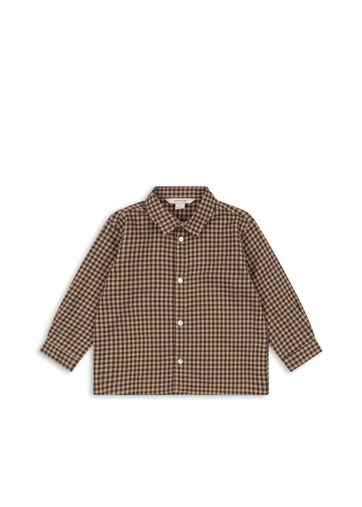 Konges Sløjd - Foret Ls Shirt Gots Ks106474 - Chocolate Check Skjorter 