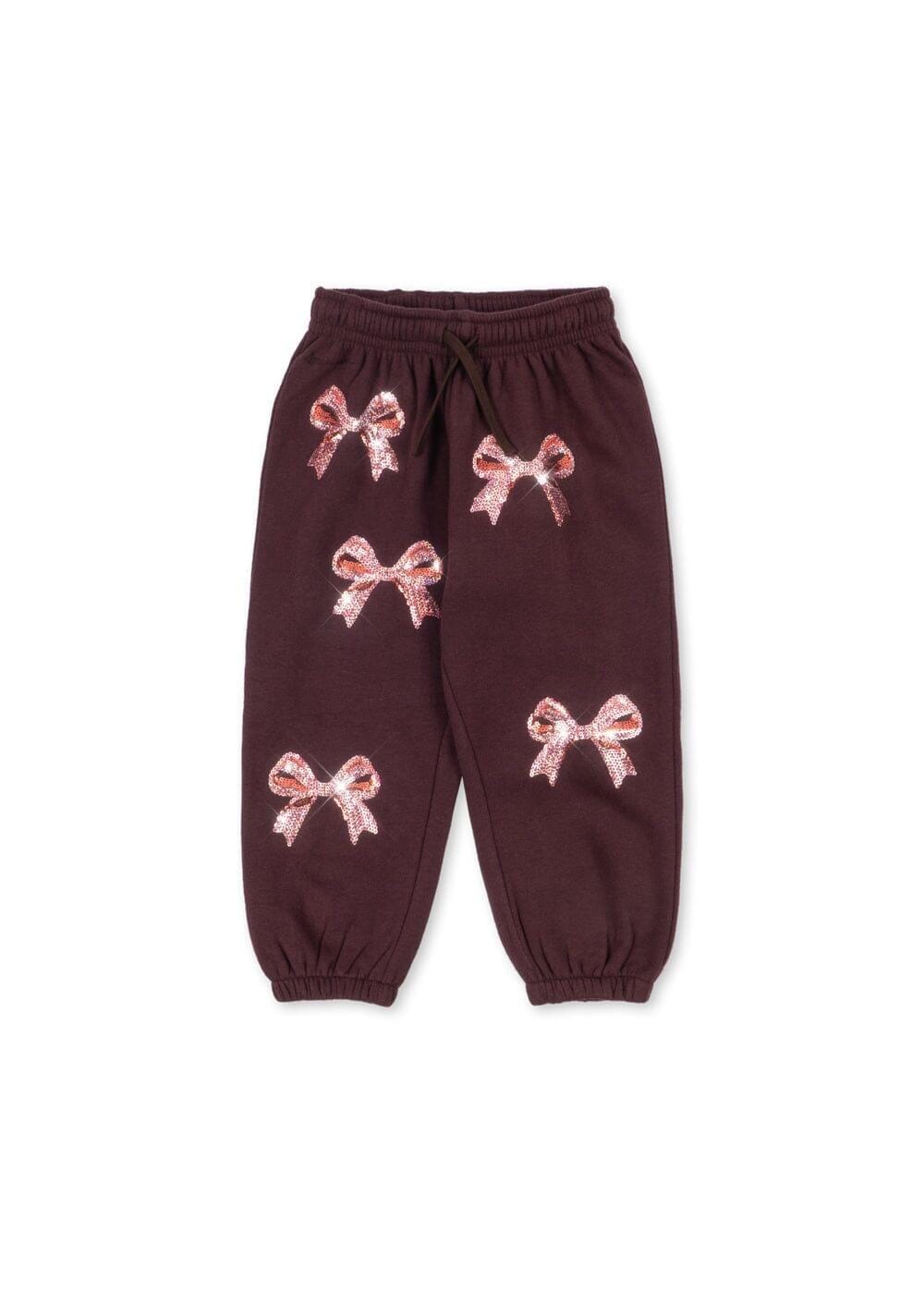 Konges Sløjd - Lou Bow Sweat Pants Gots Ks106521 - Decadent Chocolate