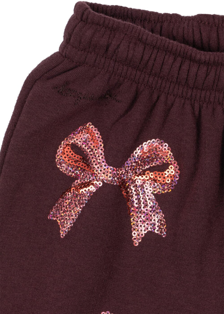Konges Sløjd - Lou Bow Sweat Pants Gots Ks106521 - Decadent Chocolate